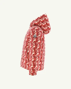 Doudoune Reversible Army/Monogram Rouge Vif Enfant Zurich*JOTT Best Sale