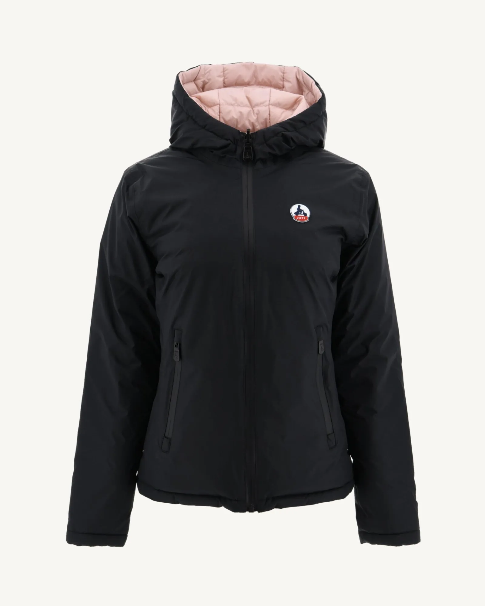 Doudoune Reversible Noir/Rose Pale Vienne*JOTT Shop