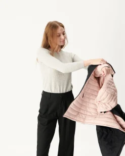 Doudoune Reversible Noir/Rose Pale Moscou*JOTT Sale