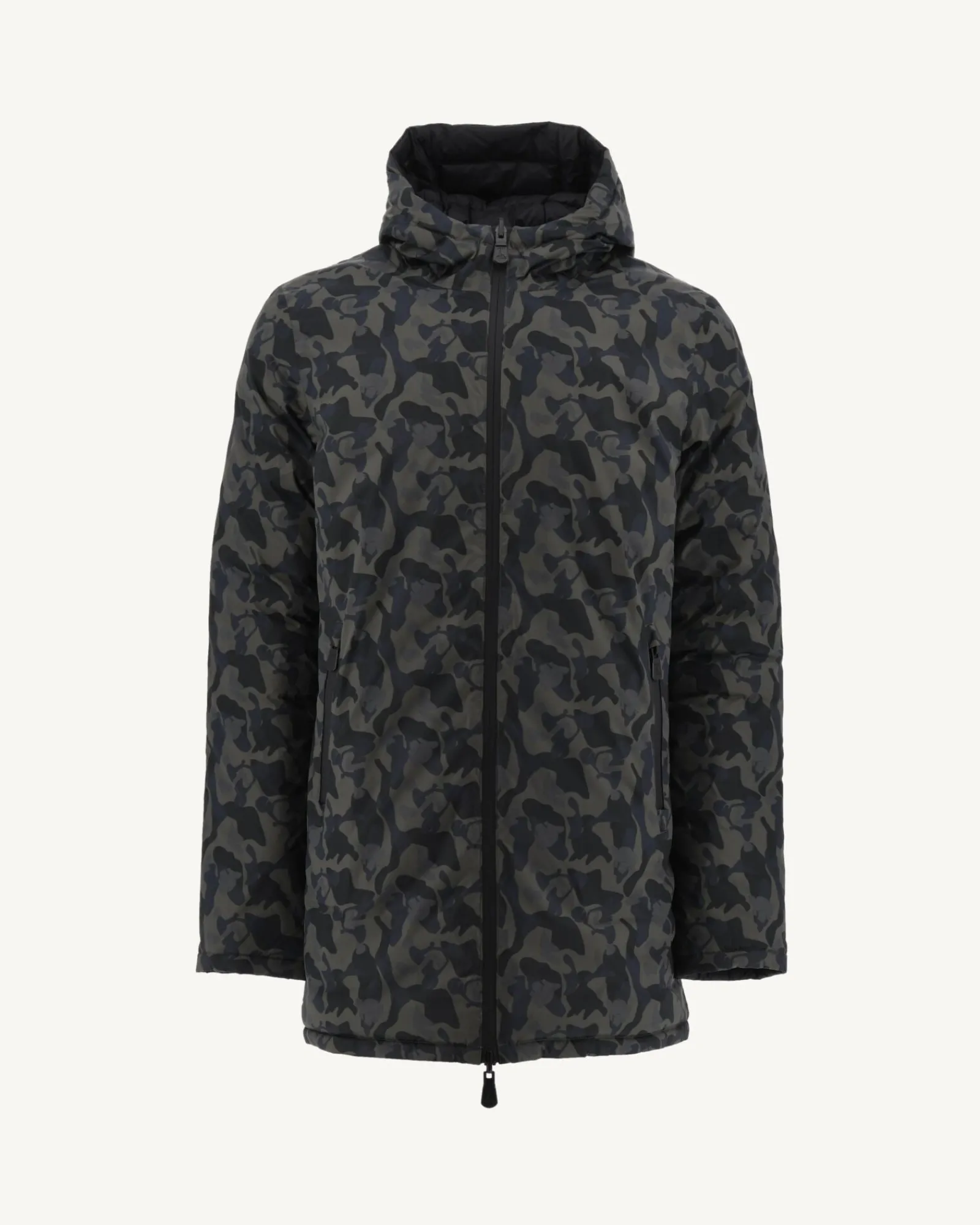 Doudoune Reversible Print Militaire/Noir Amsterdam*JOTT Store