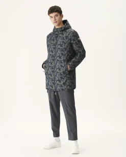 Doudoune Reversible Print Militaire/Noir Amsterdam*JOTT Store