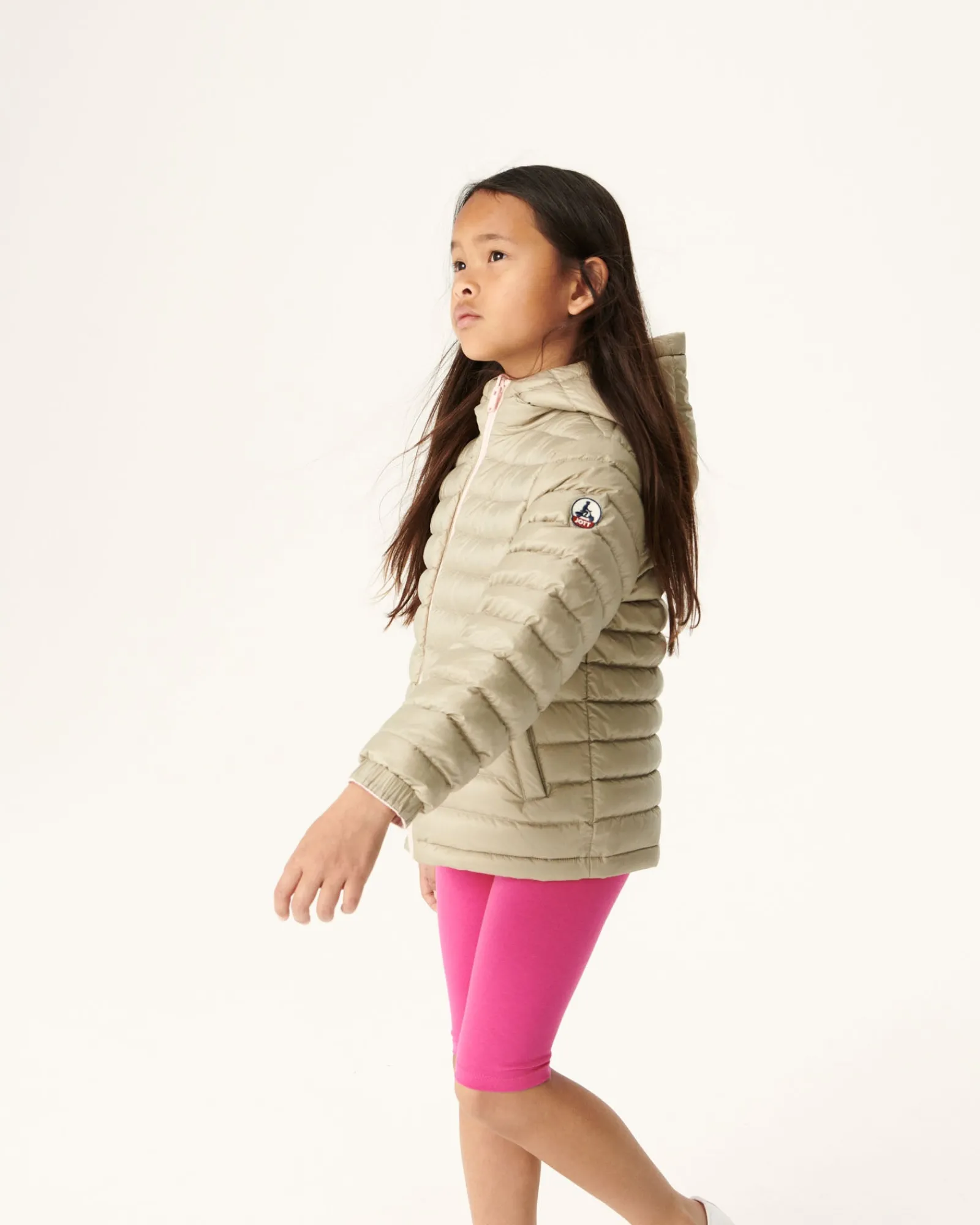 Doudoune Reversible Rose Clair/Beige Enfant Zurich*JOTT Outlet