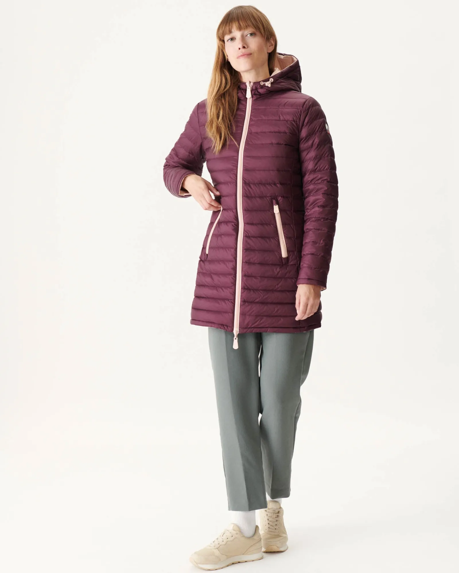Doudoune Reversible Rose Pale/Aubergine Moscou*JOTT Best