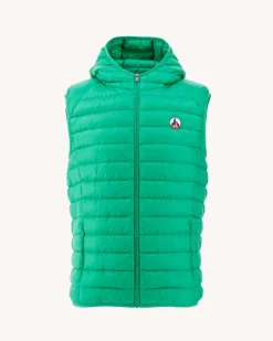 Doudoune Sans Manches A Capuche Vert Pat*JOTT Store