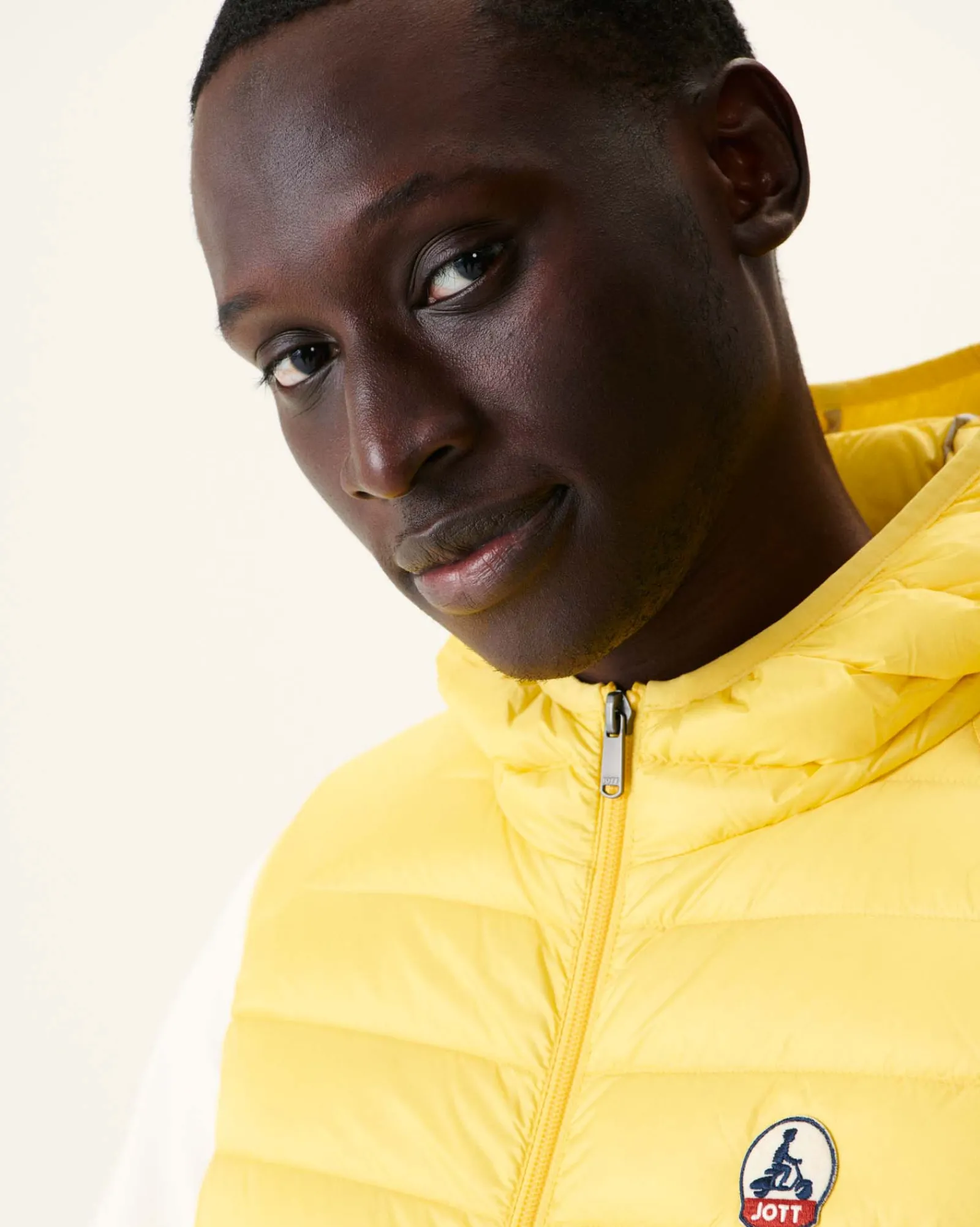 Doudoune Sans Manches A Capuche Jaune Clair Pat*JOTT Best Sale