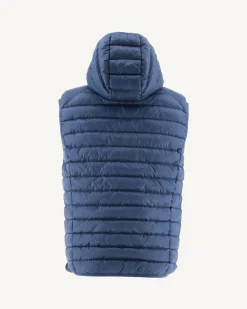 Doudoune Sans Manches A Capuche Bleu Jeans Pat*JOTT Cheap