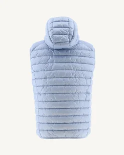 Doudoune Sans Manches A Capuche Bleu Clair Pat*JOTT Discount