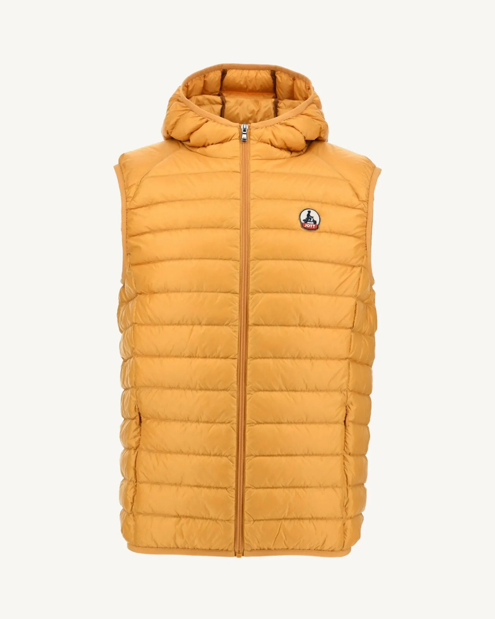 Doudoune Sans Manches A Capuche Moutarde Pat*JOTT Shop