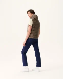 Doudoune Sans Manches A Capuche Taupe Pat*JOTT Flash Sale