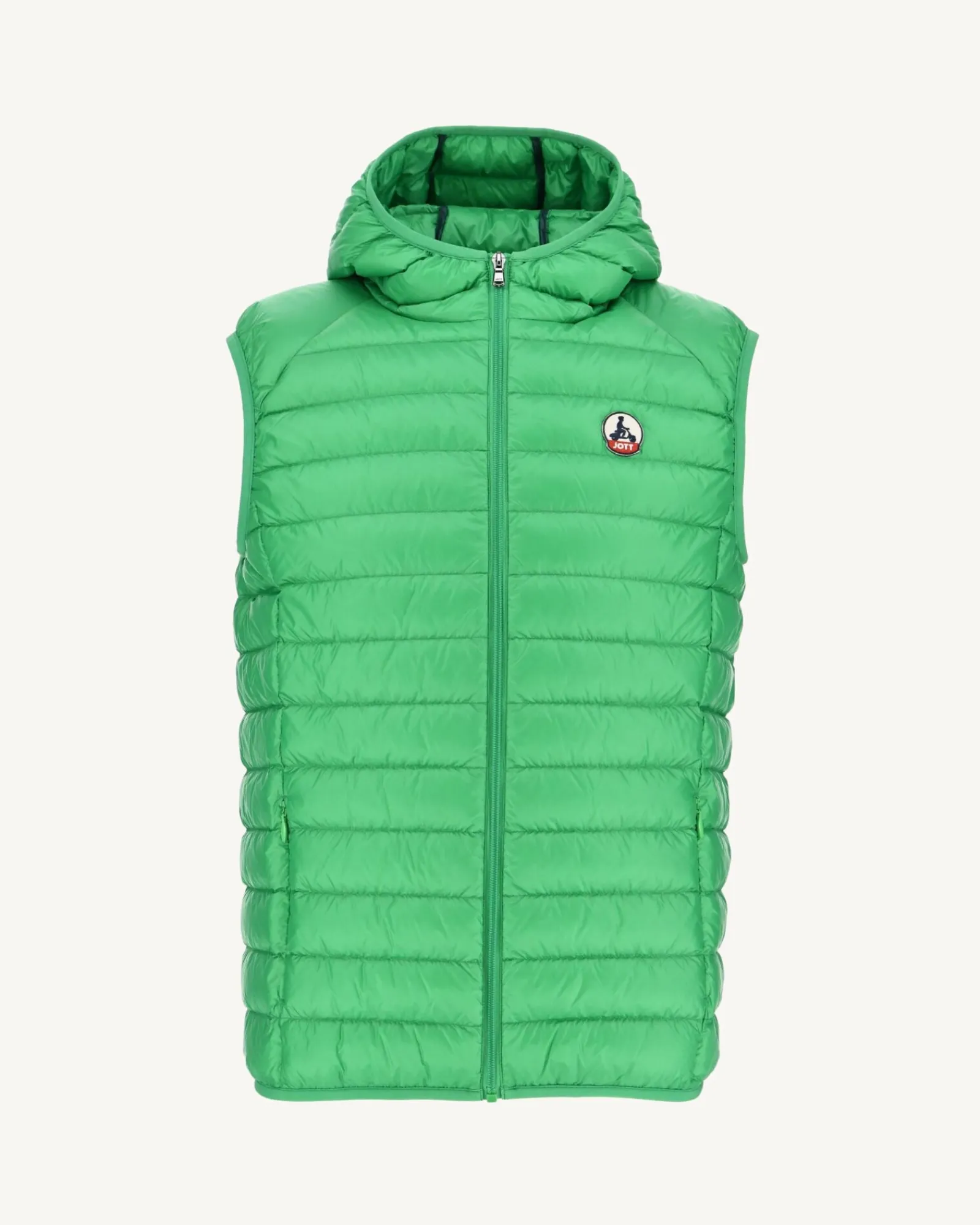 Doudoune Sans Manches A Capuche Vert Pat*JOTT Outlet