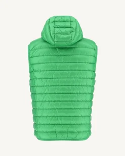 Doudoune Sans Manches A Capuche Vert Pat*JOTT Outlet