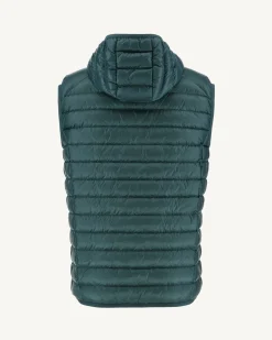 Doudoune Sans Manches A Capuche Vert Fonce Pat*JOTT Cheap