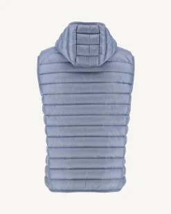 Doudoune Sans Manches A Capuche Bleu Delave Pat*JOTT Online
