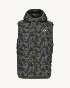 Doudoune Sans Manches A Capuche Print Militaire Pat*JOTT Flash Sale
