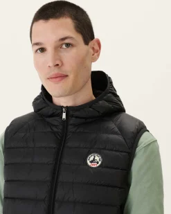 Doudoune Sans Manches A Capuche Noir Pat*JOTT Store