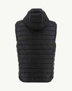 Doudoune Sans Manches A Capuche Noir Pat*JOTT Store
