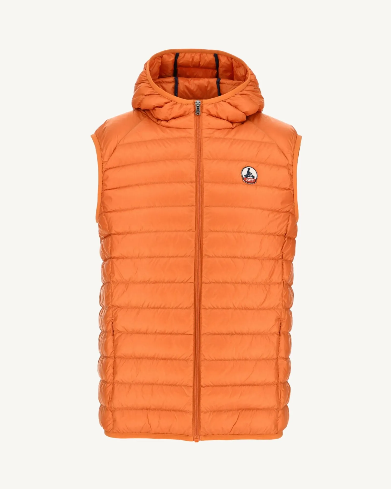 Doudoune Sans Manches A Capuche Orange Pat*JOTT New