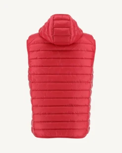 Doudoune Sans Manches A Capuche Rouge Pat*JOTT Fashion