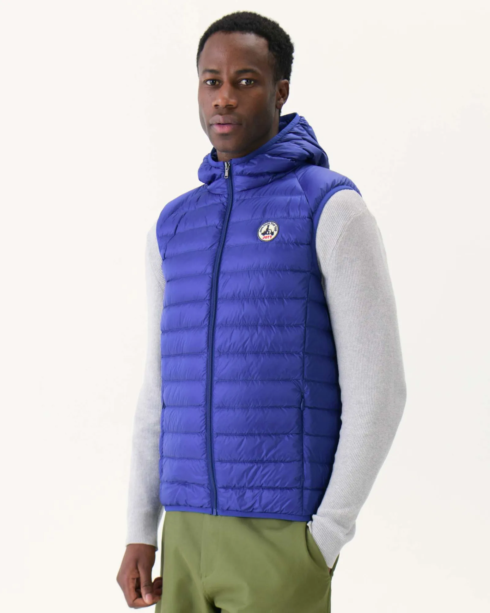 Doudoune Sans Manches A Capuche Dark Denim Pat*JOTT Online