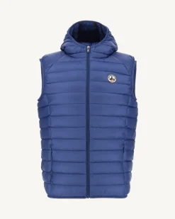 Doudoune Sans Manches A Capuche Dark Denim Pat*JOTT Online