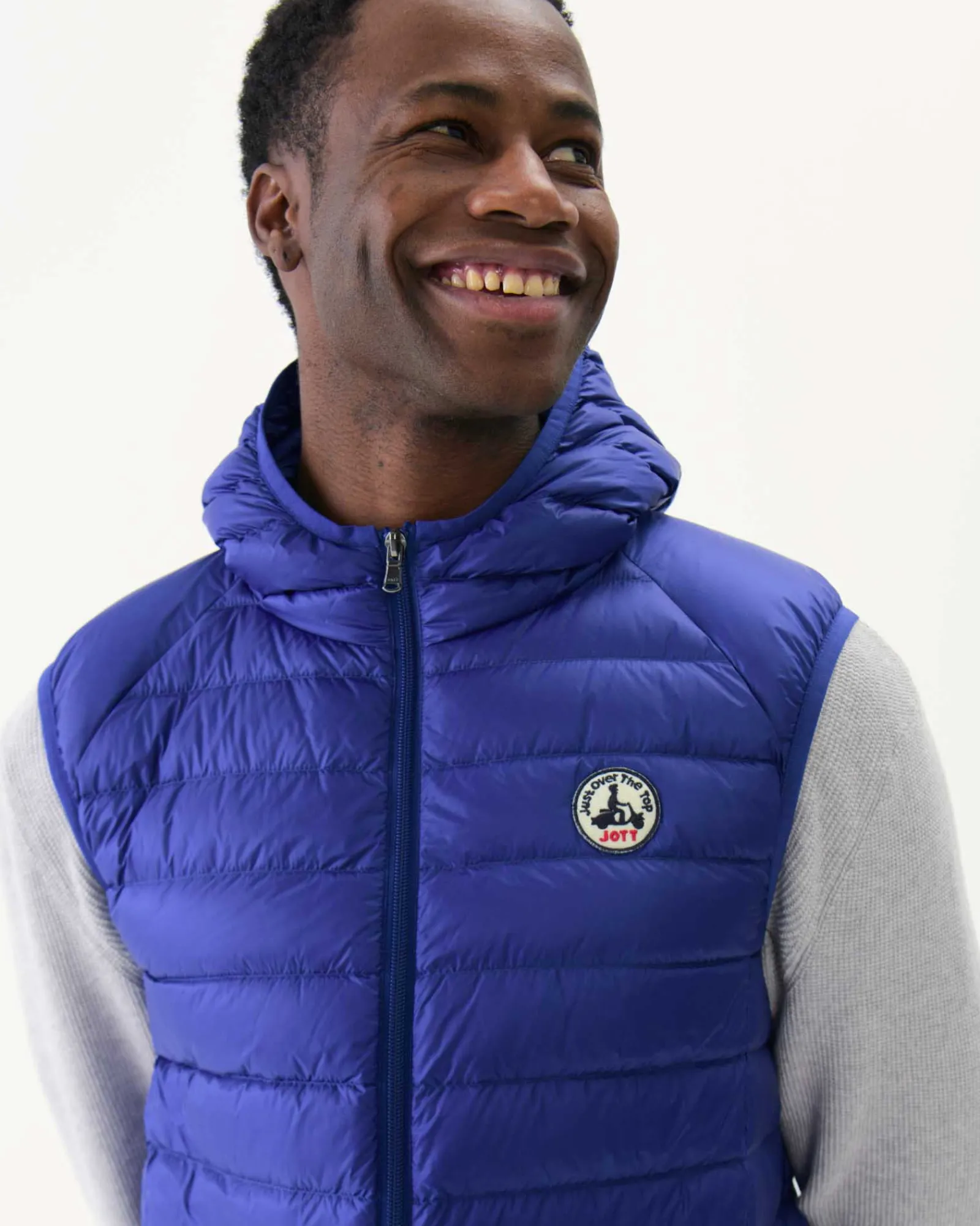 Doudoune Sans Manches A Capuche Dark Denim Pat*JOTT Online
