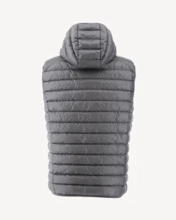 Doudoune Sans Manches A Capuche Anthracite Pat*JOTT Best Sale
