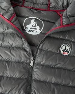 Doudoune Sans Manches A Capuche Anthracite Pat*JOTT Best Sale