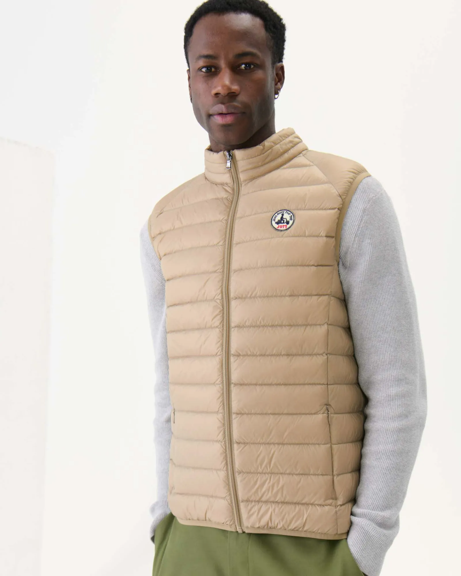 Doudoune Sans Manches Beige Tom*JOTT Fashion