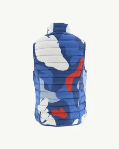 Doudoune Sans Manches Imprime Camo Dark Denim Enfant Zoe*JOTT Flash Sale