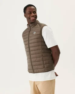 Doudoune Sans Manches Taupe Tom*JOTT Sale