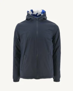 Doudoune Ultralight Reversible A Capuche Marine/Camo Dark Denim Vigo*JOTT Cheap