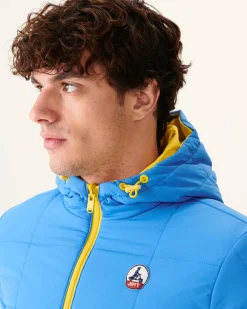Doudoune Ultralight Reversible A Capuche Citron/Azur Vigo*JOTT Cheap