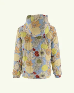 Doudoune Ultralight Reversible A Capuche Ecru/Bohemian Bleu Enfant Ros*JOTT Sale