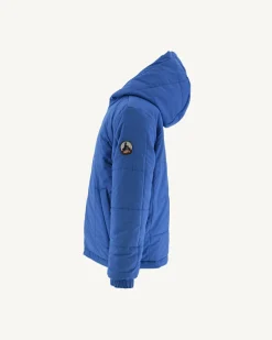Doudoune Ultralight Reversible A Capuche Citron/Azur Enfant Rosso*JOTT Hot