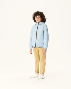 Doudoune Ultralight Reversible A Capuche Army/Bleu Clair Enfant Rosso*JOTT Store