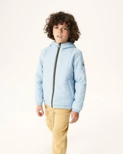 Doudoune Ultralight Reversible A Capuche Army/Bleu Clair Enfant Rosso*JOTT Store