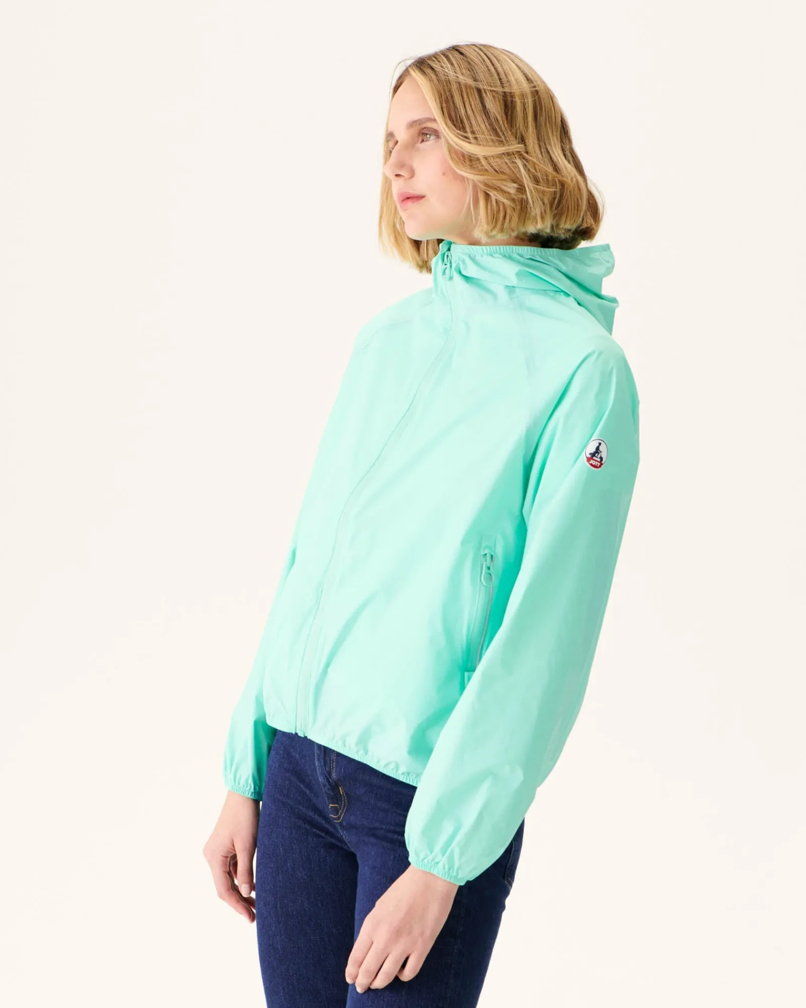 Impermeable A Capuche Menthe Pastel Singapore*JOTT Cheap