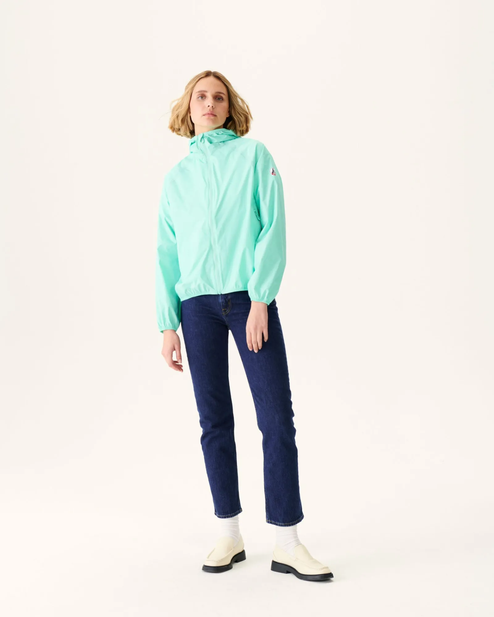Impermeable A Capuche Menthe Pastel Singapore*JOTT Cheap