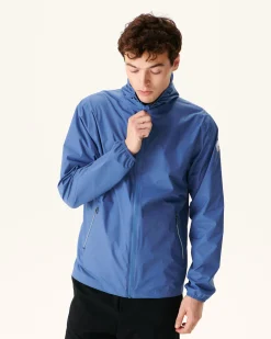 Impermeable A Capuche Paquetable Bleu Jeans Manille*JOTT Sale