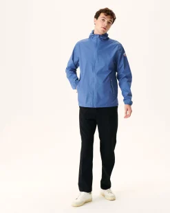 Impermeable A Capuche Paquetable Bleu Jeans Manille*JOTT Sale