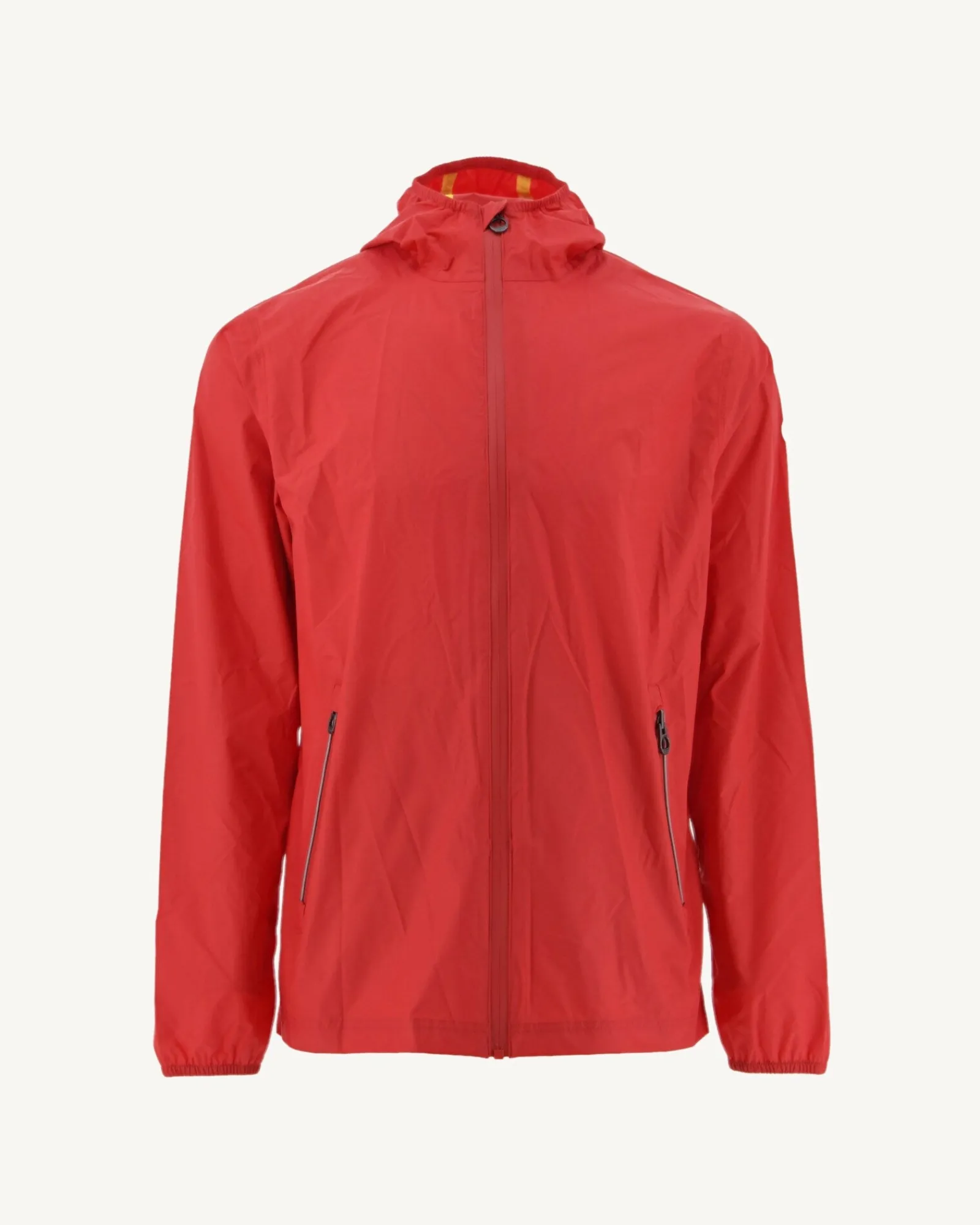 Impermeable A Capuche Paquetable Rouge Vif Manille*JOTT Clearance
