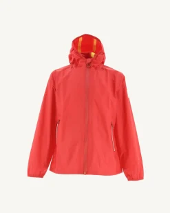 Impermeable A Capuche Rouge Vif Enfant Madeira*JOTT New