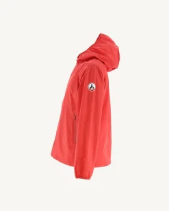 Impermeable A Capuche Rouge Vif Enfant Madeira*JOTT New