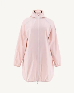 Impermeable Long A Capuche Rose Clair Copenhagen*JOTT New