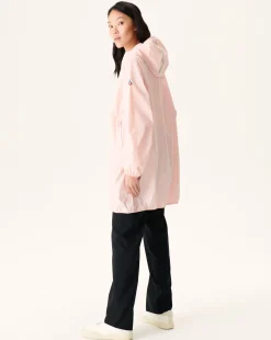 Impermeable Long A Capuche Rose Clair Copenhagen*JOTT New
