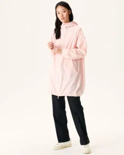 Impermeable Long A Capuche Rose Clair Copenhagen*JOTT New