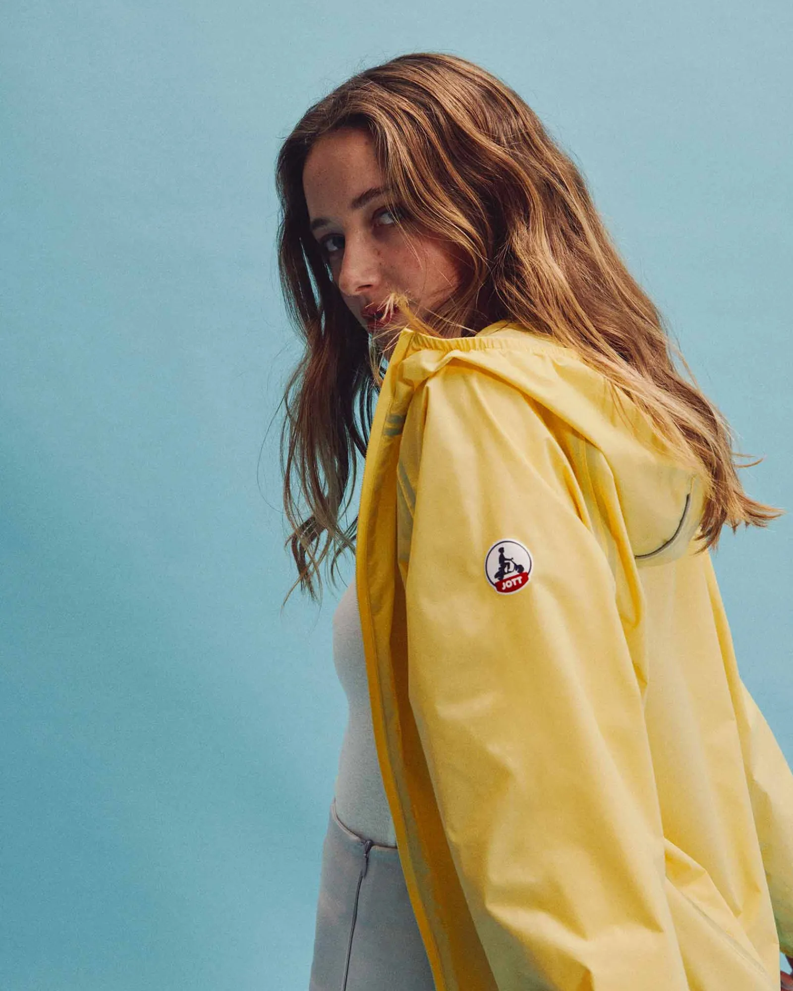 Impermeable Long A Capuche Jaune Clair Copenhagen*JOTT Cheap