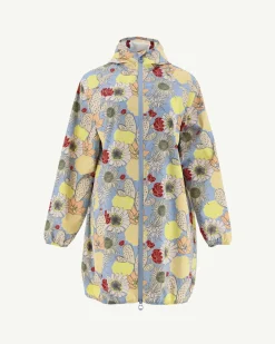 Impermeable Long A Capuche Bohemian Bleu Clair Copenhagen*JOTT Hot