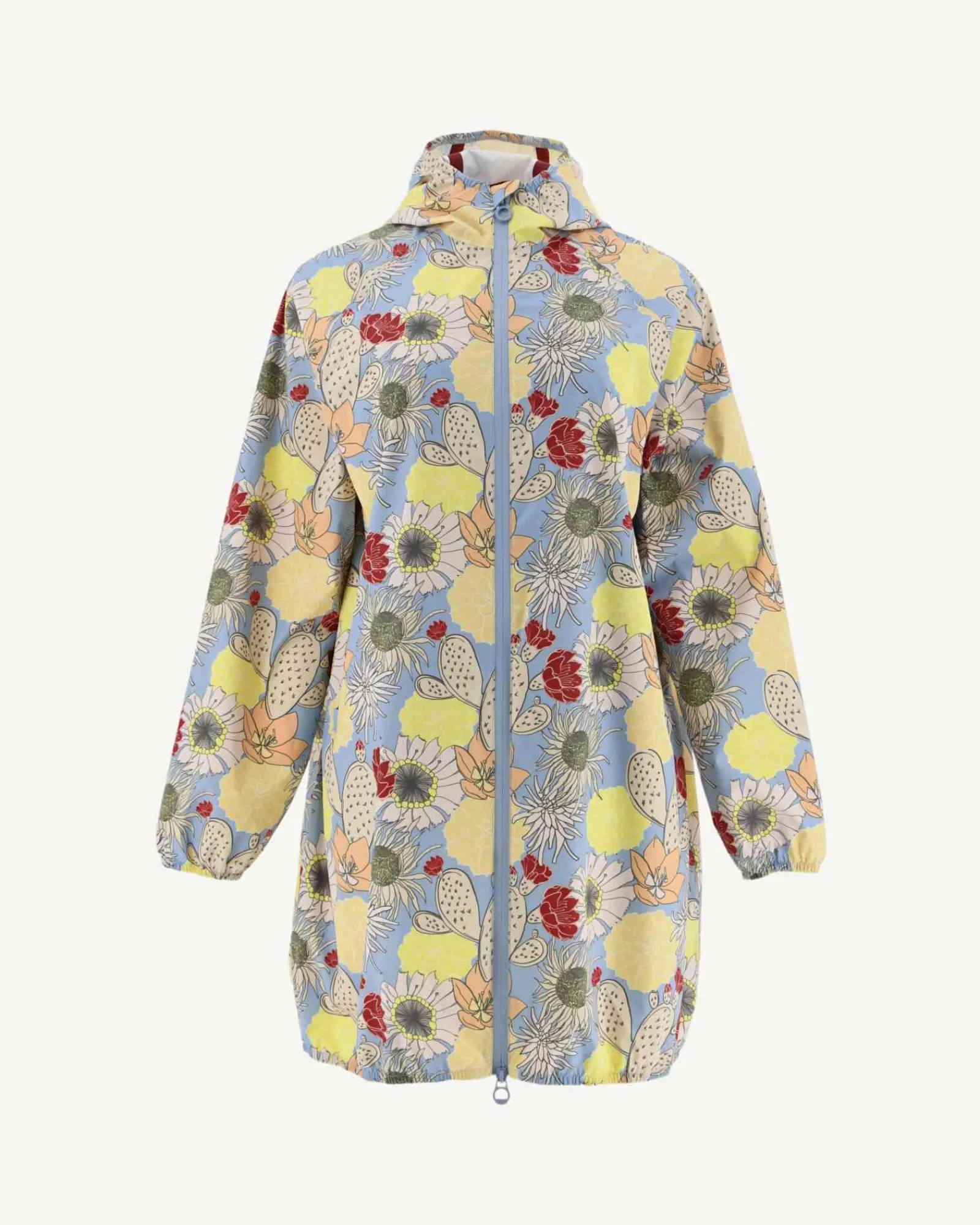 Impermeable Long A Capuche Bohemian Bleu Clair Copenhagen*JOTT Hot