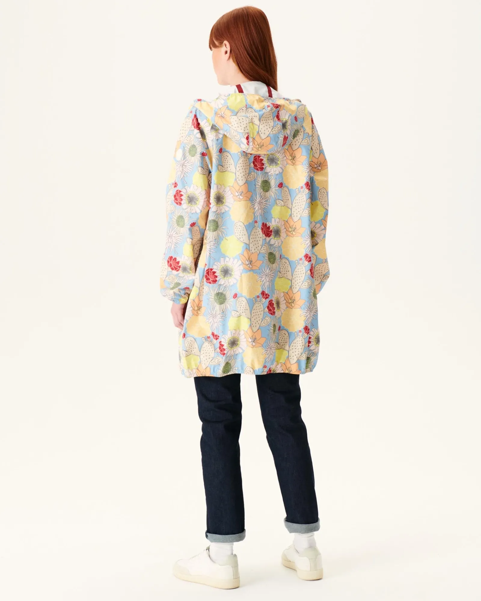 Impermeable Long A Capuche Bohemian Bleu Clair Copenhagen*JOTT Hot